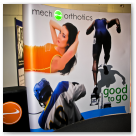 Tradeshow banner for Mech Orthotics.