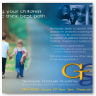 Colour advertisement done for Glenmore Christian Academy in Calgary.